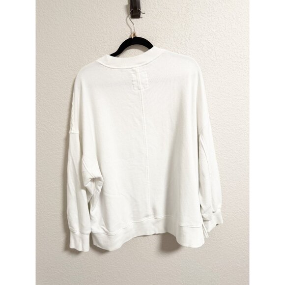 Aerie x Wicked Big Chill Crew Sweatshirt Pink Goes Good With Green White Medium - Picture 3 of 10